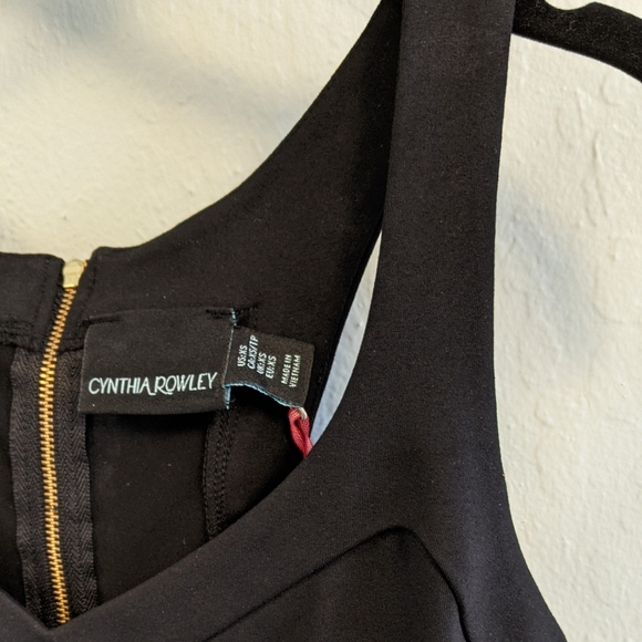 NWT Cynthia Rowley Black Dress - Picture 3 of 6